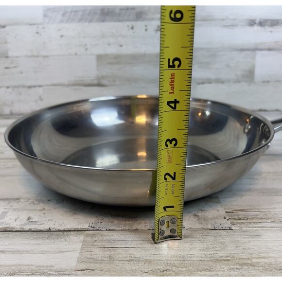 David Burke Gourmet Pro Stainless 11" Handled Skillet Kitchenware Cooking - Picture 6 of 6